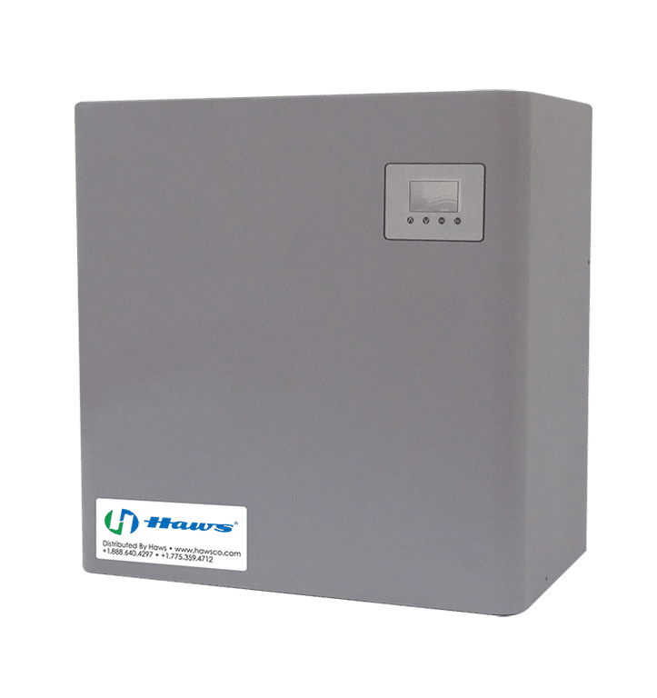 Instantaneous electric water heater 9321 CE– indoor – compact design - powder-coated steel cabinet – CE compliant – tepid water for safety shows and eyewash units